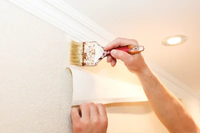 Pose de papier peint à Orleix — revêtements muraux et toiles de verre